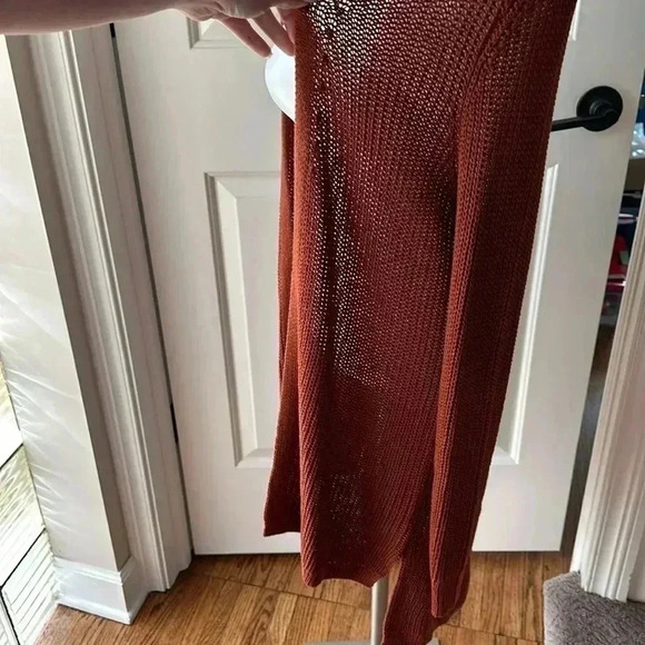 Size M Pinque Jamelya Back Detail burnt orange cardigan - Picture 2 of 6